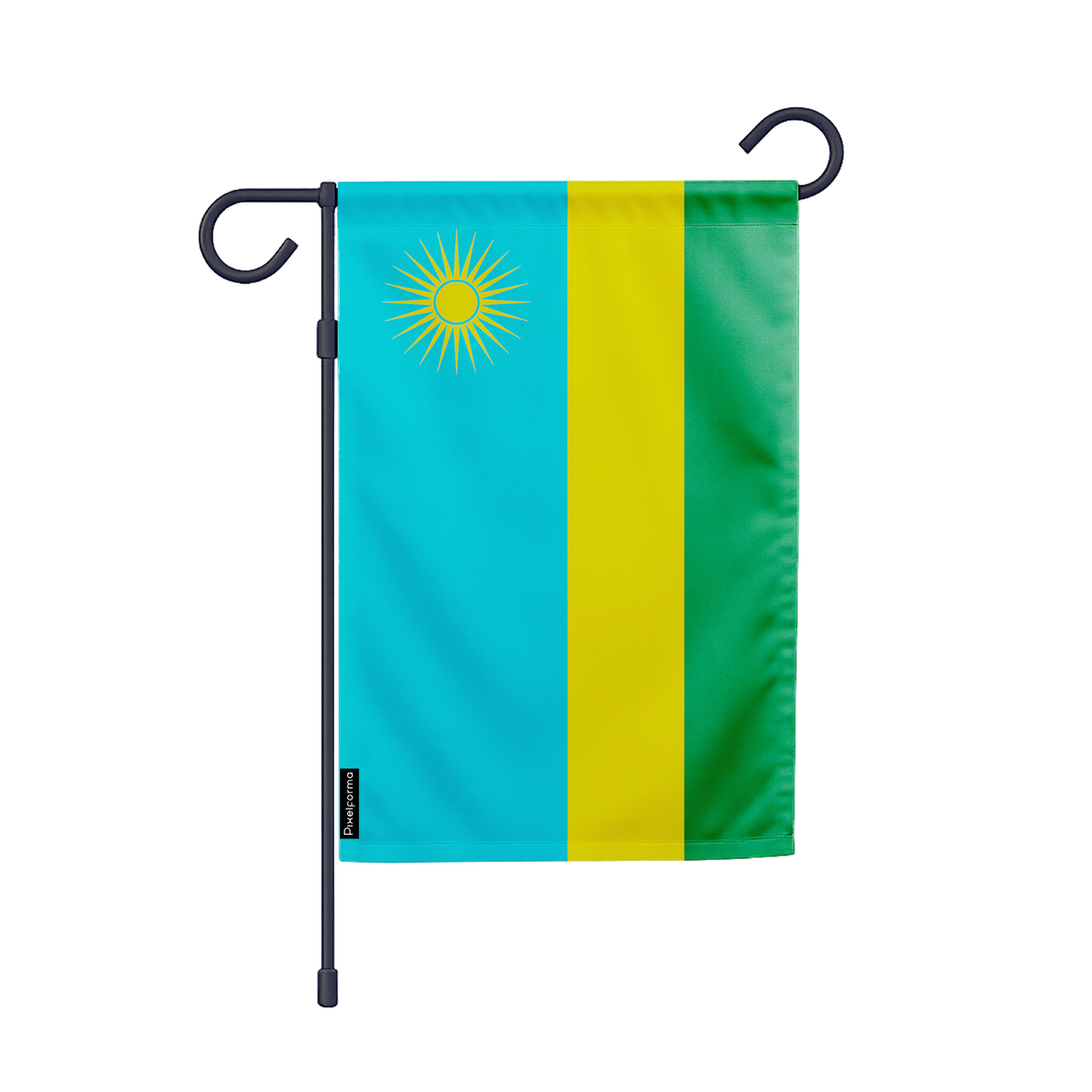 Drapeau jardin rwanda en ployester - pixelforma