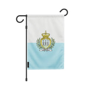 Drapeau jardin saint-marin polyester couleurs vibrantes
