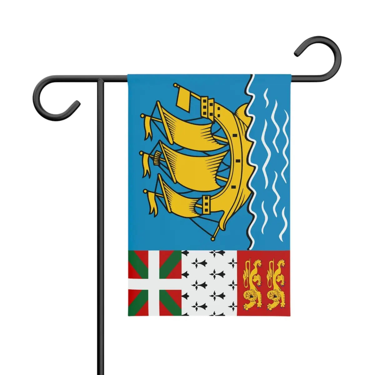 Drapeau Jardin Saint-Pierre-et-Miquelon en Ployester - Pixelforma 