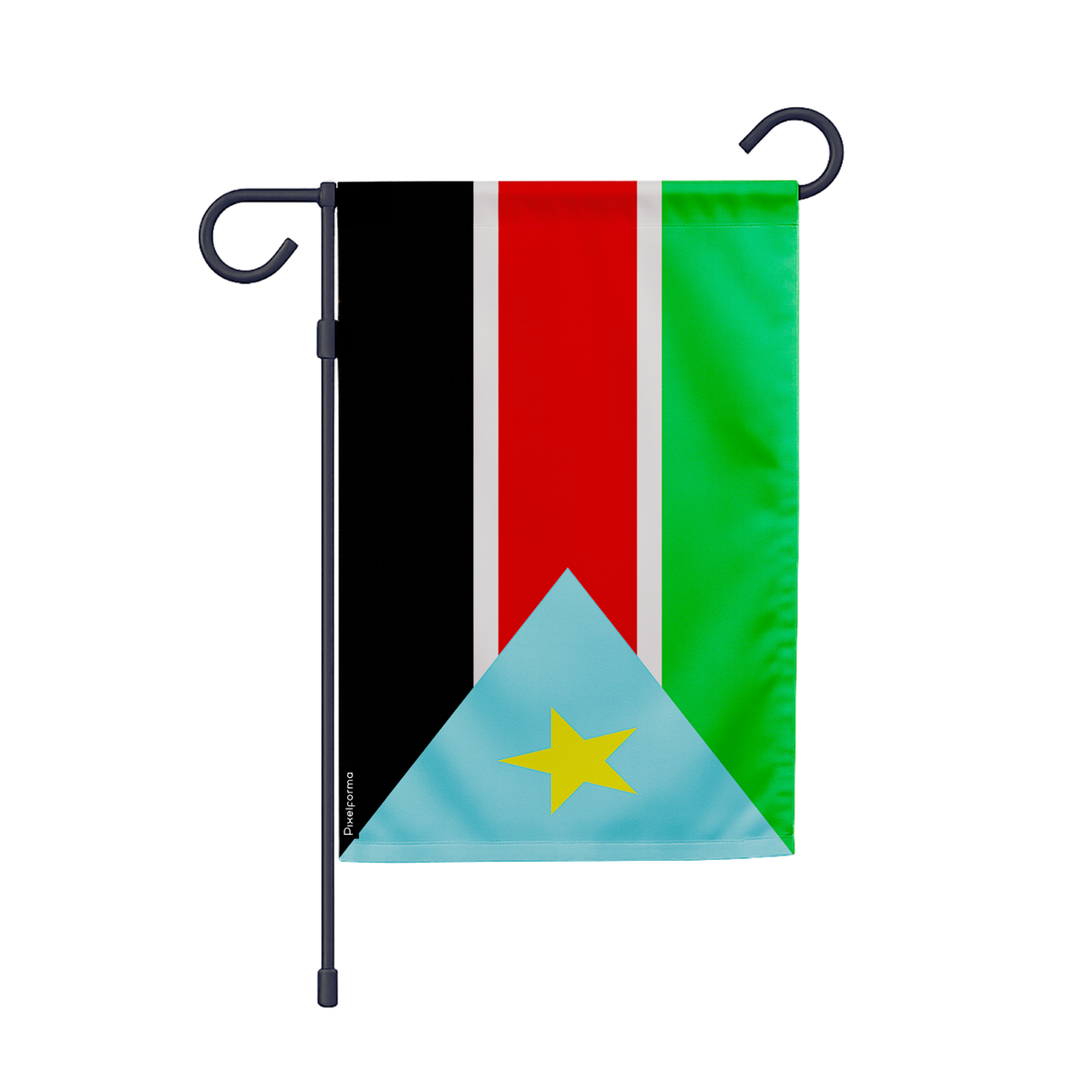 Drapeau jardin soudan du sud en ployester - pixelforma