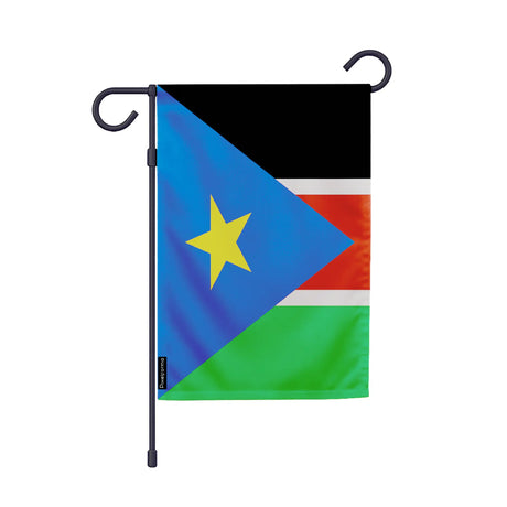 Drapeau jardin soudan du sud polyester résistant durable