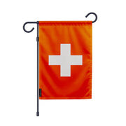 Drapeau jardin suisse polyester résistant format vertical