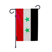 Drapeau jardin syrie polyester résistant format vertical