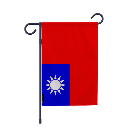 Drapeau jardin taïwan en ployester - pixelforma