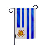 Drapeau jardin uruguay polyester résistant format vertical