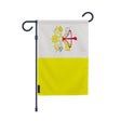 Drapeau jardin vatican polyester résistant vertical