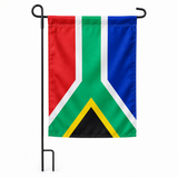 Drapeau jardin vertical Afrique du Sud sur support noir