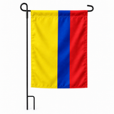 Drapeau jardin vertical Colombie sur support noir