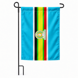 Drapeau jardin vertical Communauté d'Afrique de l'Est sur support noir