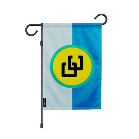 Drapeau jardin vertical communauté caribéenne en ployester - pixelforma