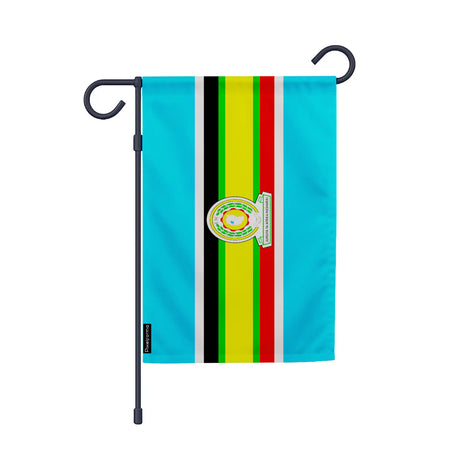 Drapeau jardin vertical communauté d’afrique de l’est en ployester - pixelforma