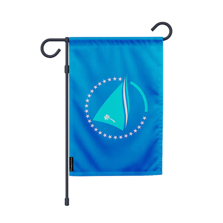 Drapeau jardin vertical communauté du pacifique en ployester - pixelforma