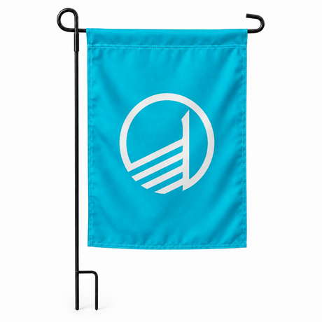 Drapeau jardin vertical Conseil nordique sur support noir