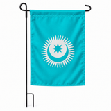 Drapeau jardin vertical Conseil turcique sur support noir