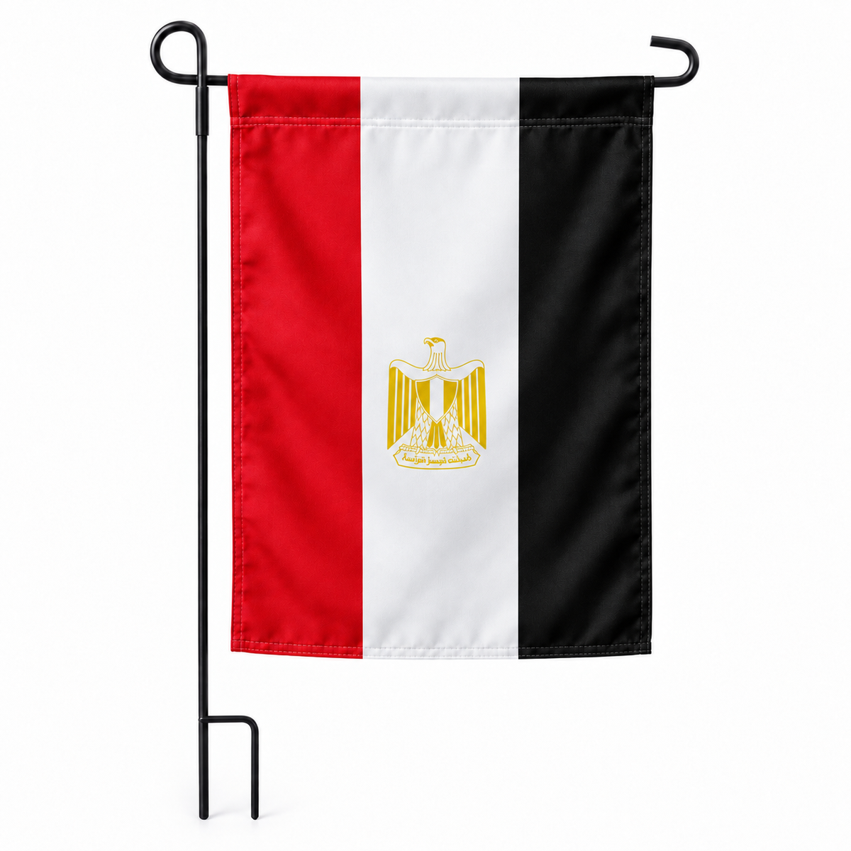 Drapeau jardin vertical Égypte sur support noir