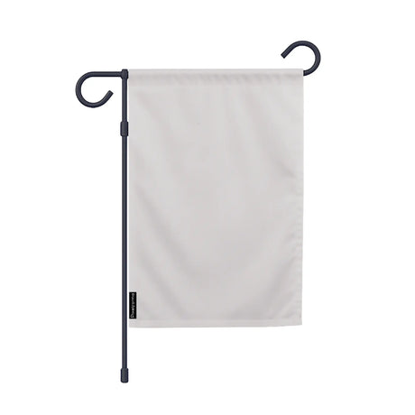 Drapeau jardin vertical gris clair en ployester - pixelforma