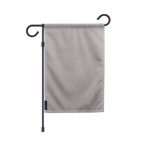 Drapeau jardin vertical gris noir en ployester - pixelforma