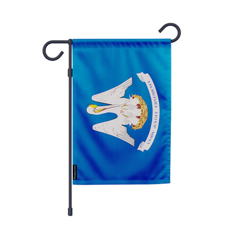 Drapeau jardin vertical louisiane polyester résistant