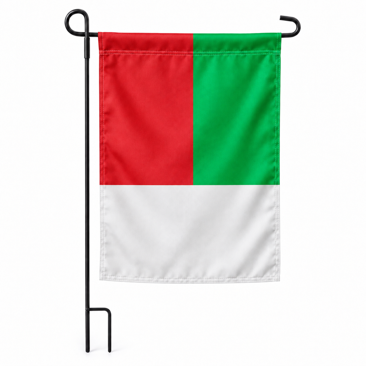 Drapeau jardin vertical Madagascar sur support noir