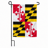 Drapeau jardin vertical Maryland sur support noir