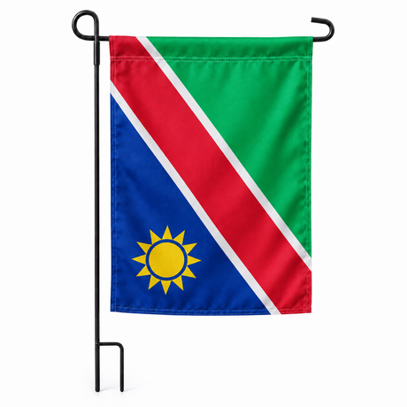 Drapeau jardin vertical Namibie sur support noir