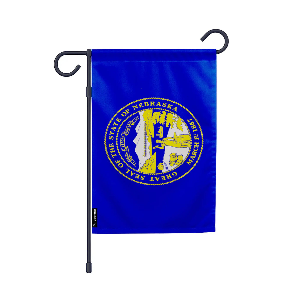 Drapeau jardin vertical nebraska en polyester résistant