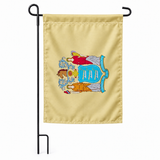 Drapeau jardin vertical New Jersey sur support noir