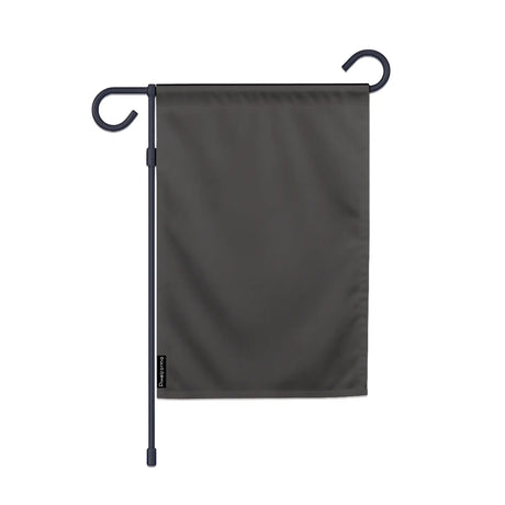 Drapeau jardin vertical noir en ployester - pixelforma