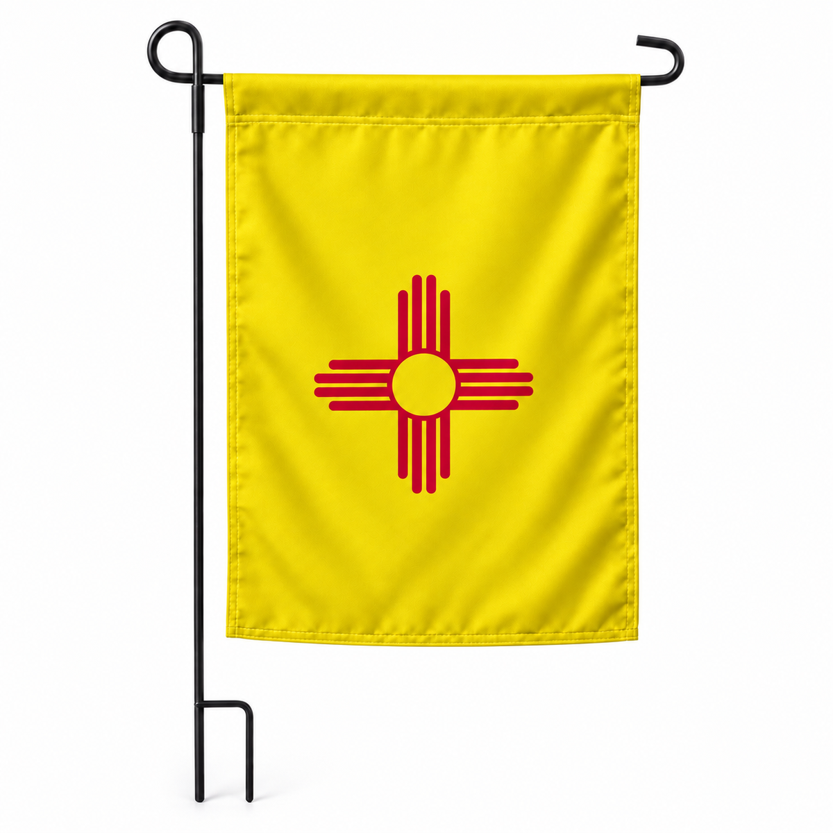 Drapeau jardin vertical Nouveau-Mexique sur support noir
