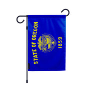 Drapeau jardin vertical oregon polyester résistant couleurs vives