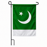 Drapeau jardin vertical Pakistan sur support noir