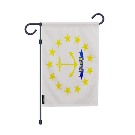 Drapeau jardin vertical rhode island en ployester - pixelforma