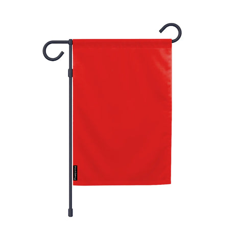 Drapeau jardin vertical rouge en ployester - pixelforma