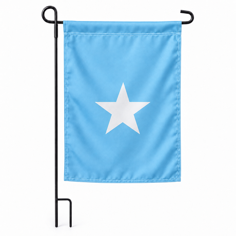 Drapeau jardin vertical Somalie sur support noir