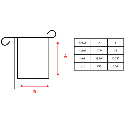 Drapeau jardin vertical système d’intégration centraméricain en ployester - pixelforma