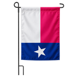 Drapeau jardin vertical Texas sur support noir