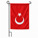 Drapeau jardin vertical Turquie sur support noir