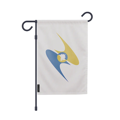 Drapeau jardin vertical union économique eurasiatique en ployester - pixelforma