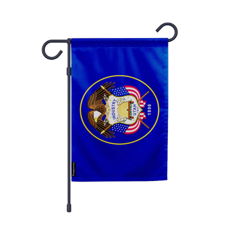 Drapeau jardin vertical utah en polyester résistant