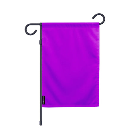 Drapeau jardin vertical violet foncé en ployester - pixelforma