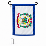 Drapeau jardin vertical Virginie-Occidentale sur support noir