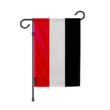 Drapeau jardin yémen polyester résistant format vertical