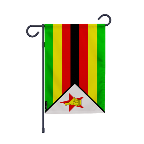 Drapeau jardin zimbabwe en ployester - pixelforma