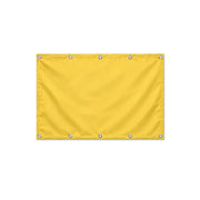 Drapeau Jaune format S en polyester avec dix œillets
