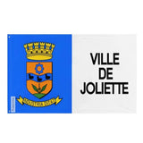 Drapeau joliette en polyester résistant avec œillets à gauche