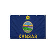 Drapeau du Kansas format S en polyester avec dix œillets