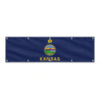Drapeau du Kansas grand format XL en polyester avec dix œillets