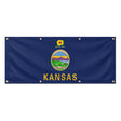 Drapeau kansas polyester résistant aux intempéries œillets