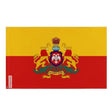 Drapeau karnataka proposition polyester œillets à gauche