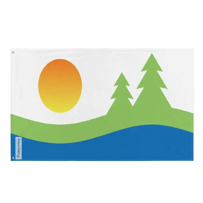Drapeau kawartha lakes polyester résistant œillets à gauche